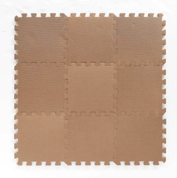 Bekids skum leketeppe, Cappuccino 9 stk