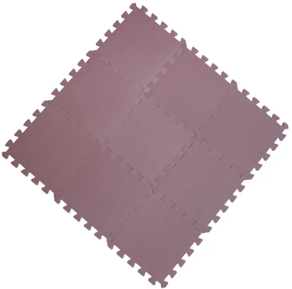 Bekids skum leketeppe, støvete rosa 9 stk